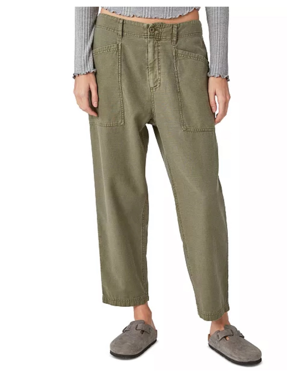 Lucky Brand Olive Green Casual Utility Pants